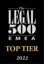 Studio Zunarelli TOP Tier 2022 EMEA Legal 500